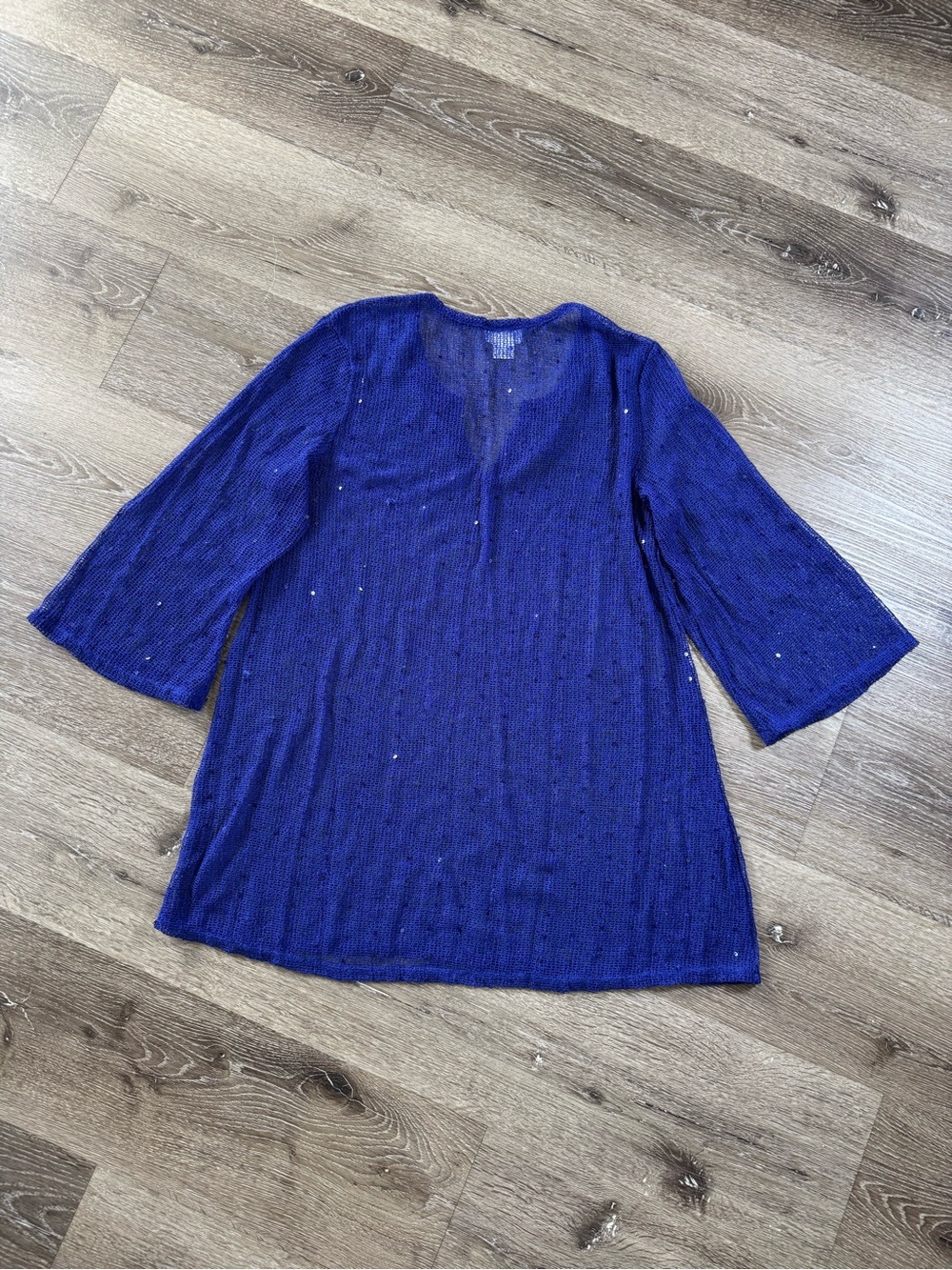 Jordan Taylor Royal Blue Open-Weave Top(200)